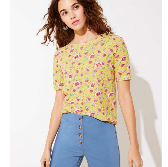 LOFT Tops - Loft Garden Elbow Sleeve Tee